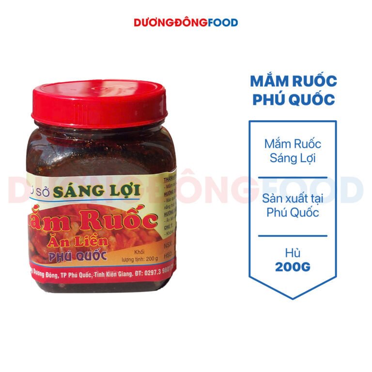 Mắm ruốc Sáng Lợi ăn liền hủ 200g – Đặc Sản Phú Quốc