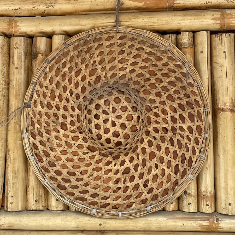 Mẹt tre đan trang trí