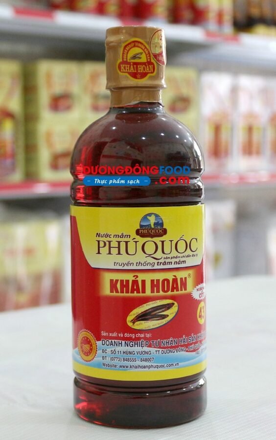 Nước mắm Khải Hoàn 43 đạm – chai 500ml